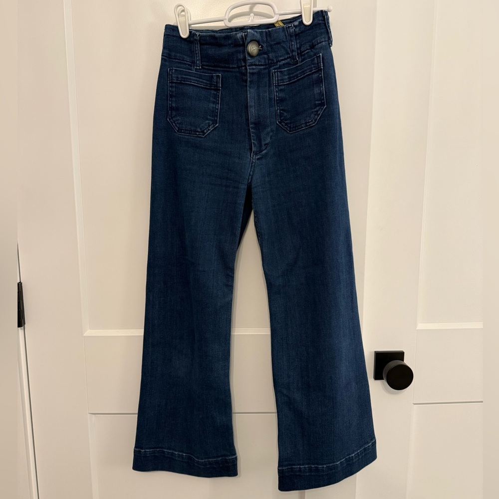 Anthropologie Dark Blue Cropped Jeans (The Colette)